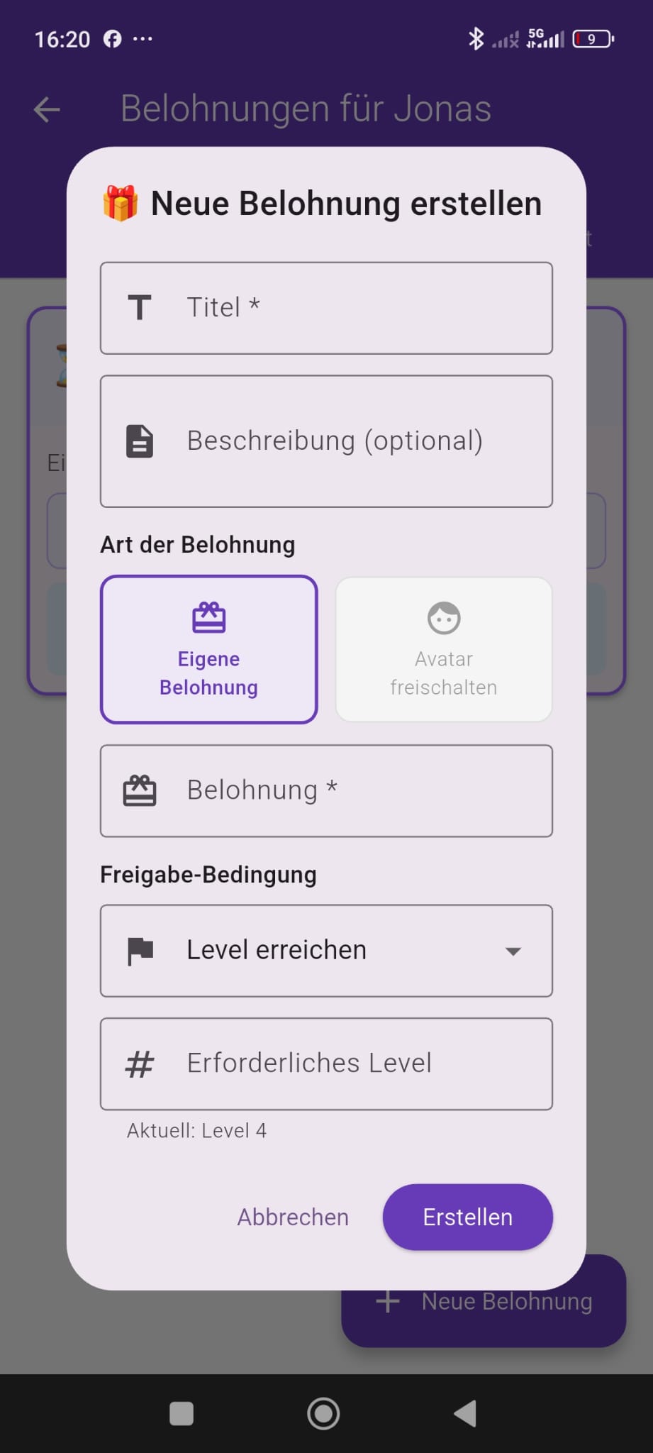 Lerndex Eltern-Belohnungen