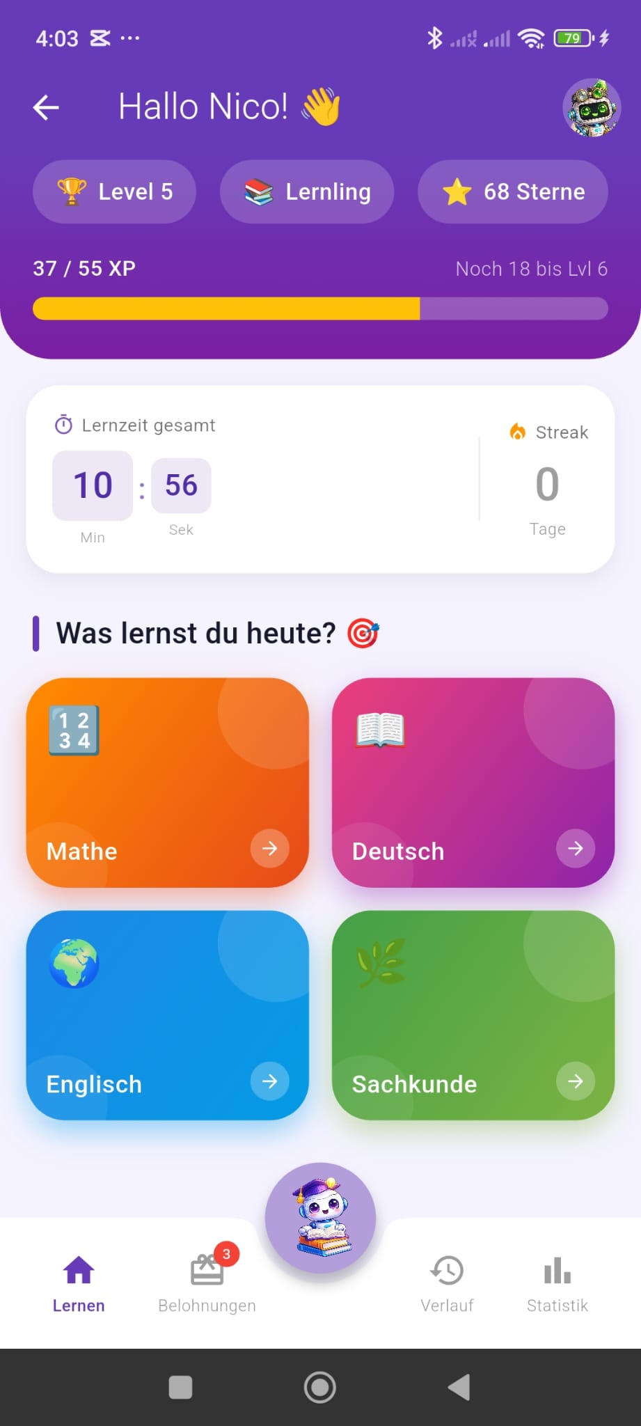 Lerndex Student Dashboard